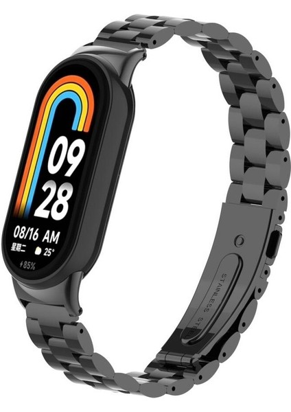 Xiaomi Mi Band 8/mi Band 9 Uyumlu Paslanmaz Çelik Kısaltılabilir Baklalı Kordon indirimleri