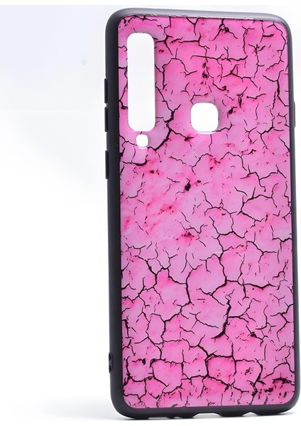 Galaxy A9 2018 Mermer Desenli Pane Silikon Kılıf
