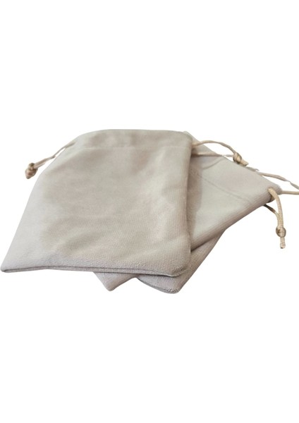 Soft Tay Tüyü Kese Krem 10 Adet 12X13 cm Takı, Altın Kesesi (Ipli & Büzgülü) fiyatları