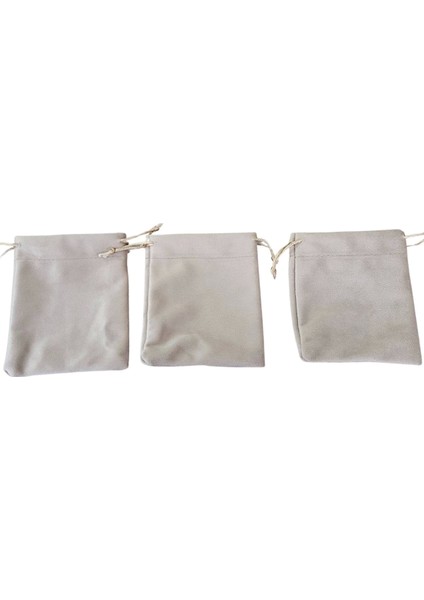 Soft Tay Tüyü Kese Krem 10 Adet 12X13 cm Takı, Altın Kesesi (Ipli & Büzgülü) fırsatları