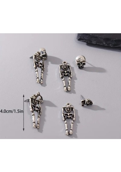 Iskelet Küpe Punk Tarzı Çinko Alaşım Takı Yaratıcı Kadın Küpeler fiyatları