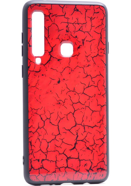 Galaxy A9 2018 Mermer Desenli Pane Silikon Kılıf