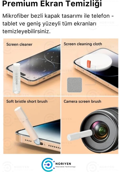 20IN1 Premium Cleaning Çok Fonksiyonlu Telefon Laptop Airpods Kulaklık Klavye Ekran Temizleme Kiti Temizleyici Seti Tv Pc Ipad Iphone Q20