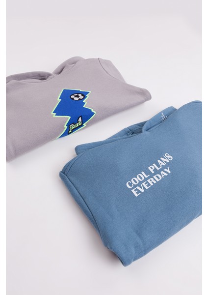 Erkek Çocuk 2'li Paket Basic Sweatshirt