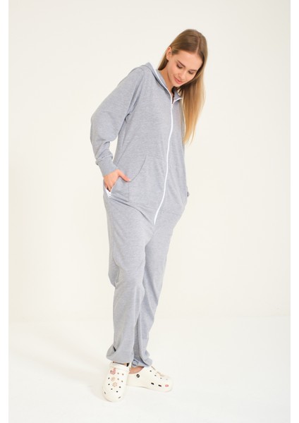 Kadın Tekparça Tulum Gri fırsatları