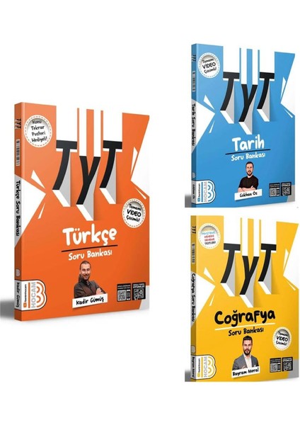 TYT Türkçe - Tarih - Coğrafya Video Çözümlü Soru Bankası Seti 2025