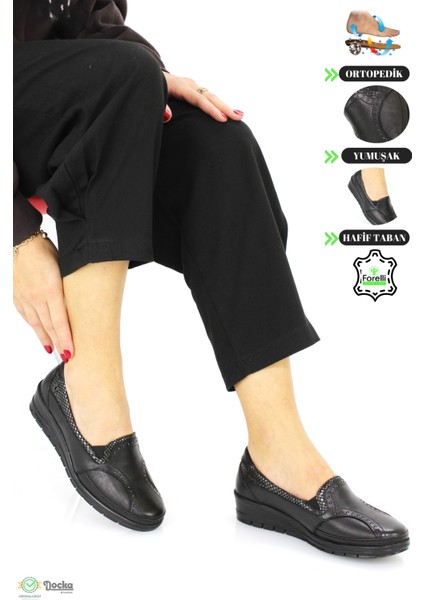 Kadın Tam Ortopedik Deri Günlük Anne Ayakkabısı F24/CM25109Y