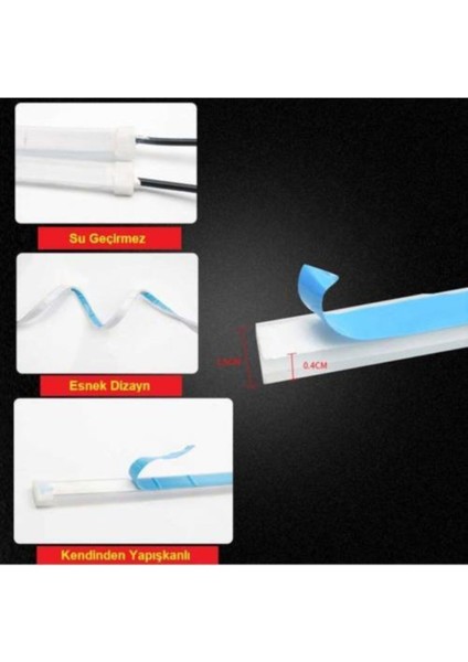 Rgb Far Kaşı Gündüz Ledi Audi Stil Kayar Sinyalli Flexible Neon modelleri