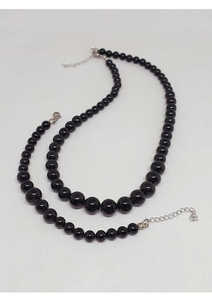 Galaksi Serisi Shungite (Şungit) Taşı Kolye & Bileklik Seti indirimleri