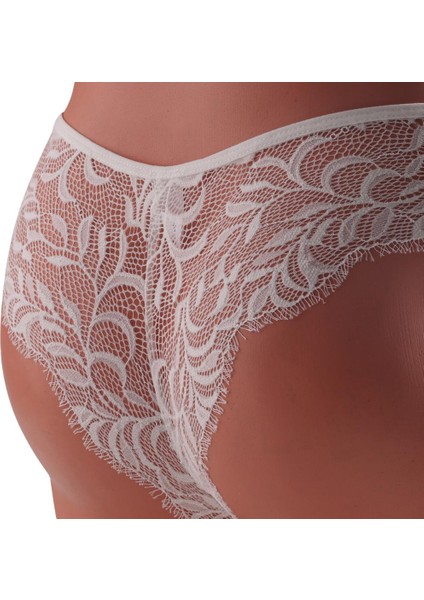 Foursolos Dantelli Pamuklu Kadın Külot, Beyaz fiyatları