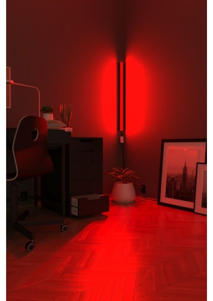 Tekno Trust Uzaktan Kumandalı Köşe Rgb LED Abajur Aplik Gece Lambası Kumandalı