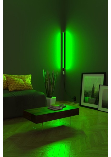 Tekno Trust Uzaktan Kumandalı Köşe Rgb LED Abajur Aplik Gece Lambası Kumandalı