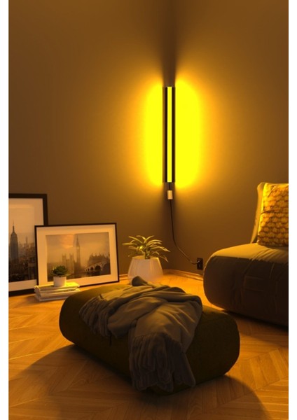 Tekno Trust Uzaktan Kumandalı Köşe Rgb LED Abajur Aplik Gece Lambası Kumandalı