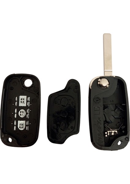 Renault Megane 3 Fluence Uyumlu Anahtar Kumanda Kabı Oto Anahtarlık 3 Tuşlu Logolu fırsatları