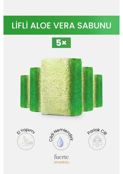 Aloe Vera Sabunu (Avantajlı Paket) 5 Adet