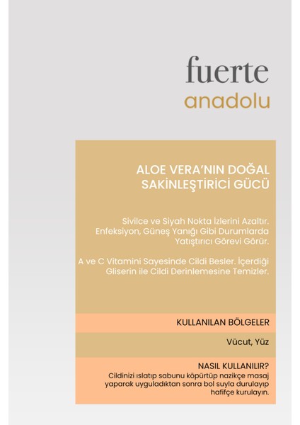 Aloe Vera Sabunu (Avantajlı Paket) 5 Adet