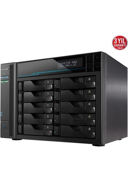 AS6510T-64GB Atom C3538 64GB Ram-10-Diskli Nas Server (Disksiz)