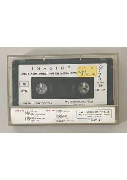 Imagine John Lennon Music From The Motion Picture Kaset fiyatları