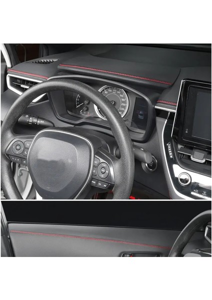 Araç Içi Beyaz Dikişli Dekoratif Kendinden Yapışkanlı Suni Deri Trim Şerit modelleri