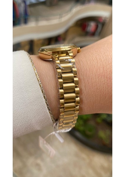 Quartz Çelik Altın Rengi Yeşil Kadran 28 mm Kadın Kol Saati modelleri