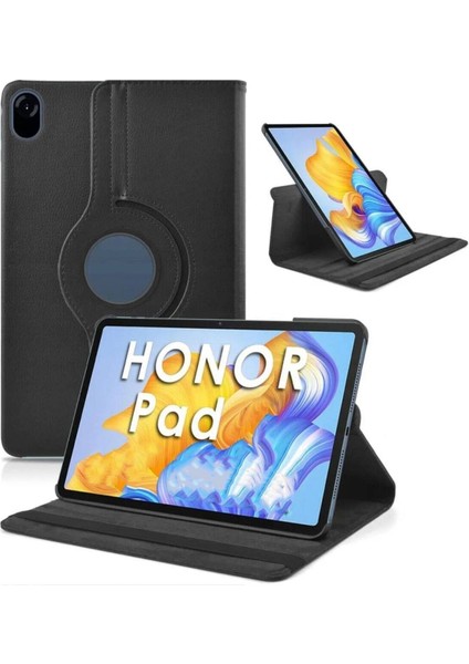 - Huawei Honor Pad X8 Pro 11.5 - Tablet Kılıfı 360 full Korumalı Yatay Dikey Dönebilen Standlı Kılıf - Siyah