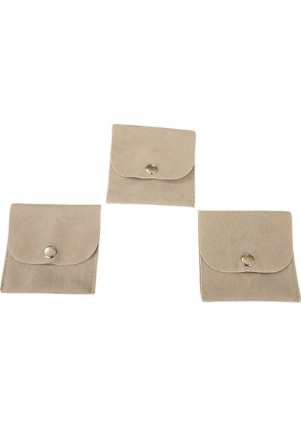 Kadife (Süet) Zarf Kese Krem 25 Adet 7x7 cm Boy Takı, Altın Kesesi (Çıtçıtlı) fırsatları