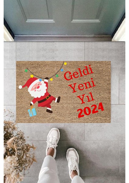 Yeni Yıl Konsepti Dijital Baskı PY-175111143 Kapı Önü Paspası