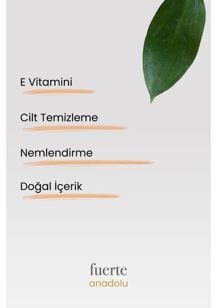 Fuerte Anadolu Argan Sabunu - Nemlendirme, Cilt Temizleme, E Vitamini