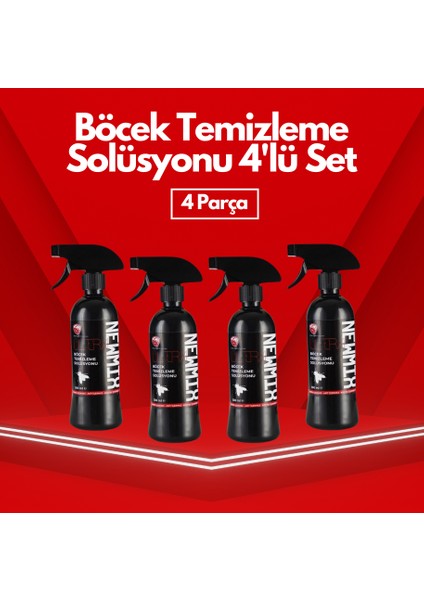 Böcek Temizleme Solüsyonu 4'lü Set