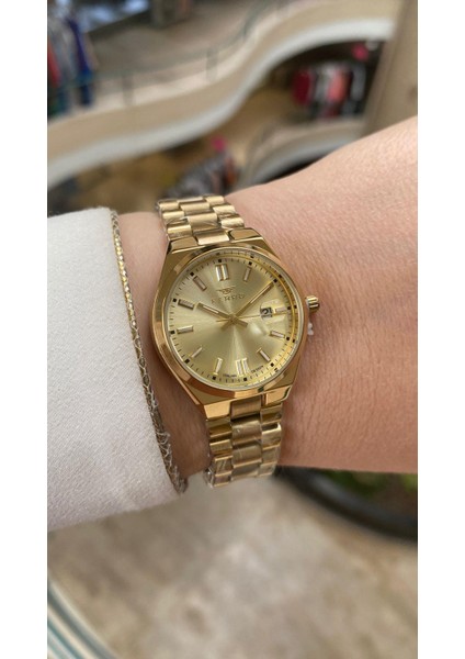 Quartz Çelik Altın Rengi 30 mm Kadın Kol Saati fiyatları