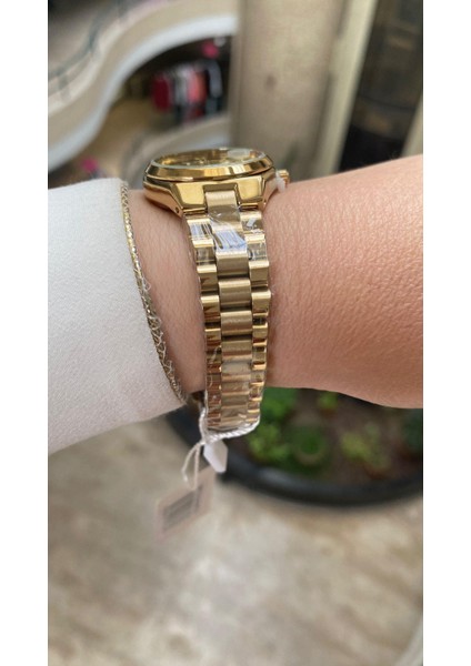 Quartz Çelik Altın Rengi 30 mm Kadın Kol Saati modelleri