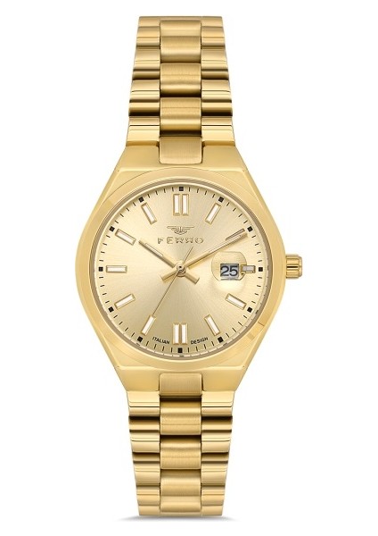Quartz Çelik Altın Rengi 30 mm Kadın Kol Saati indirimleri