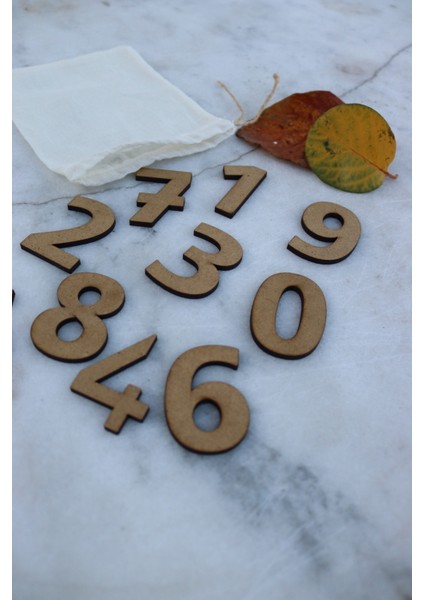 Ahşap Sayılar Seti + Kese Hediyemizdir modelleri