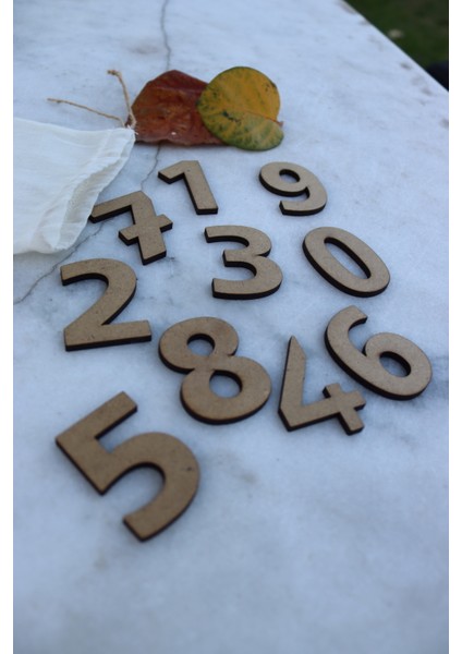 Ahşap Sayılar Seti + Kese Hediyemizdir fırsatları