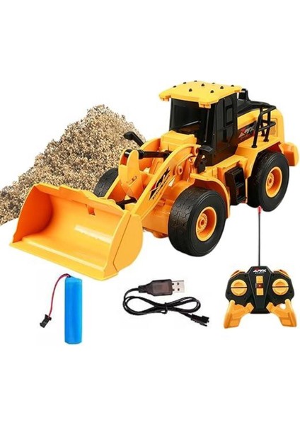 1:24 Uzaktan Kumandalı Şarjlı 6 Kanallı Dozer Kepçe Iş Makinası Oyuncağı fiyatları