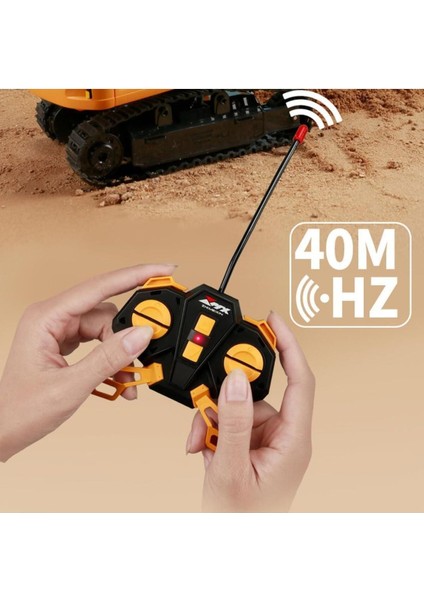 1:24 Uzaktan Kumandalı Şarjlı 6 Kanallı Dozer Kepçe Iş Makinası Oyuncağı modelleri