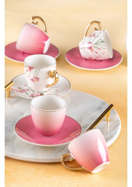 Magnolia 6 Kişilik Kahve Fincanı Takımı - 90 ml
