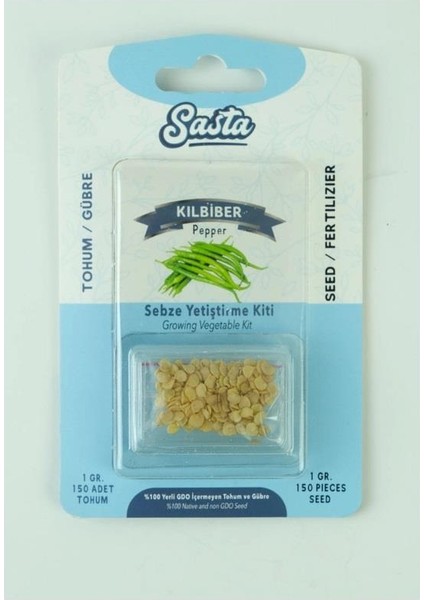 Sebze Yetiştirme Kiti - Kıl Biber