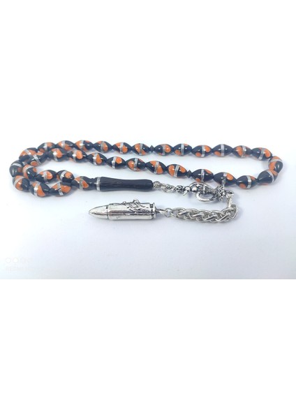 Iskeçeli Cemil Usta Eseri 2 Kat Cilalı Mineli Gümüş Sarmal Kuka Sertifikalı 6330