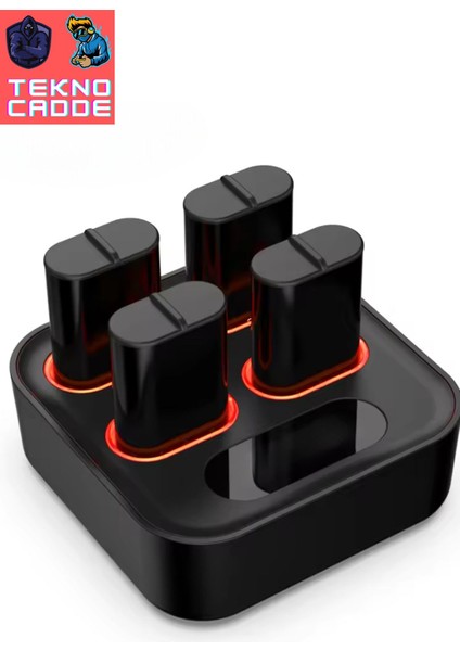 Xbox Series X/series S/9.nesil/Xbox One/one X/one S Joystick 400 mah X4 Pil Şarj Stand