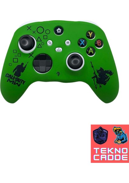 Xbox Series S/xbox Series X/9.nesil Uyumlu Joystick Koruyucu Desenli Silikon Kılıf