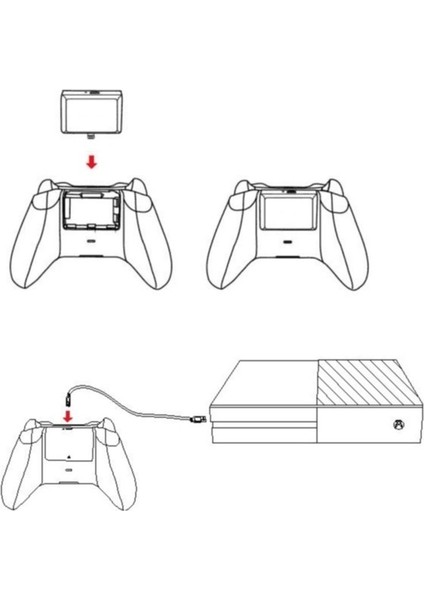 XB-001 Şarj Kablolu Xbox One-One X-One S 1400MAH Joystick Batarya fırsatları