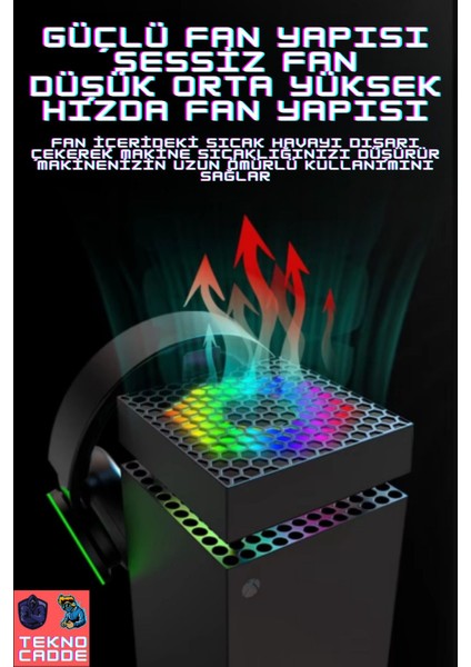 XBX024S Xbox Series x Smart 8in1 Rgb Işıklı Soğutucu Fan Şarj Cihazı fiyatları
