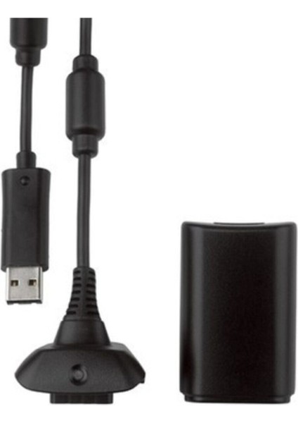 Xbox 360 Uyumlu 4800 mah Uyumlu Joystick Kol Şarj Kiti Batarja USB Kablosu ile Birlikte