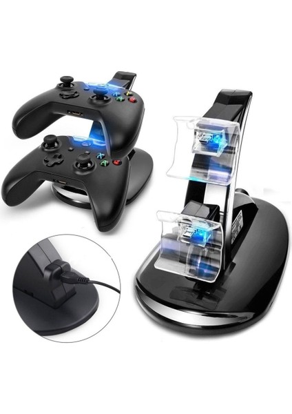 Beboncool LED Işıklı Xbox One Joystick Kol Kontroller Şarj Stand