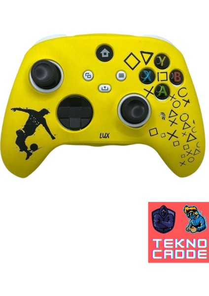 Xbox Series S/xbox Series X/9.nesil Uyumlu Joystick Koruyucu Desenli Silikon Kılıf