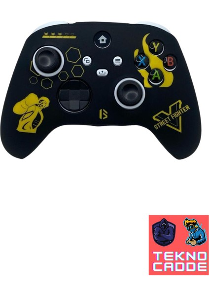 Xbox Series S/xbox Series X/9.nesil Joystick Koruyucu Desenli Silikon Kılıf
