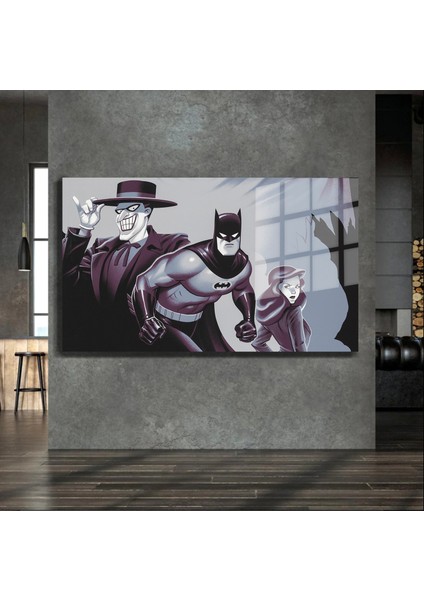 Süper Kahramanlar Yapay Zeka Destekli, 3D Dekoratif Baskı Yatay Cam Tablo 107 modelleri
