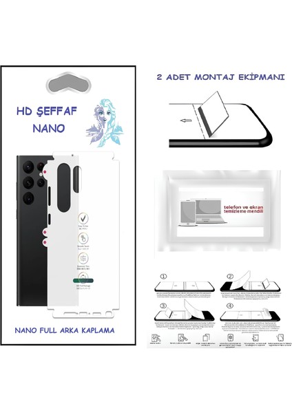 Samsung Galaxy M40 - Nano Full Arka Kaplama Ultra Ince Esnek Hd Şeffaf