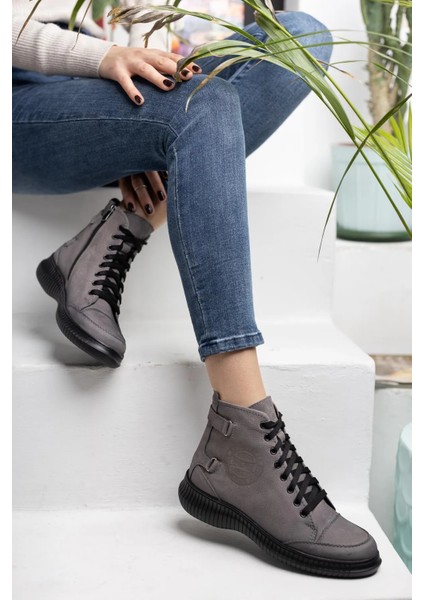 Deri Kadın Günlük Bot Bootie GR0909 modelleri